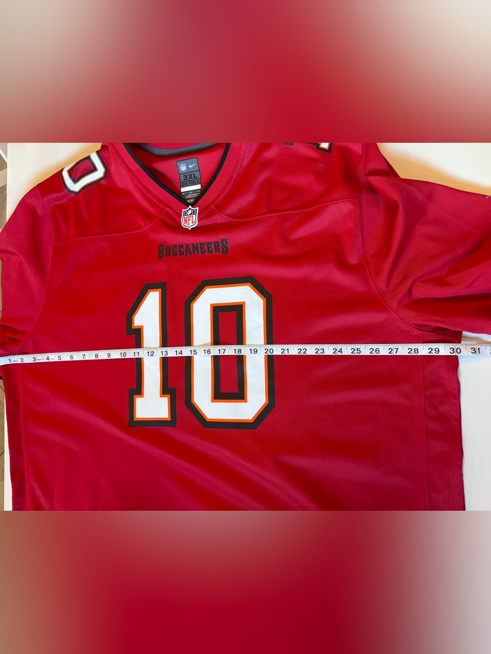 NFL Red Nike 3XL Player Patch Football Jersey - Picture 7 of 16